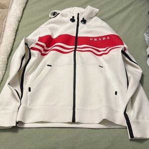 Once Worn Prada Recycled double jersey sweatshirt Oversized Style